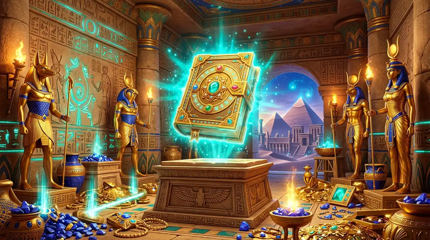 รีวิว Egypt's Book Mystery เกมสล็อตอียิปต์ PG ฟรีสปินหนังสือเวทมนตร์